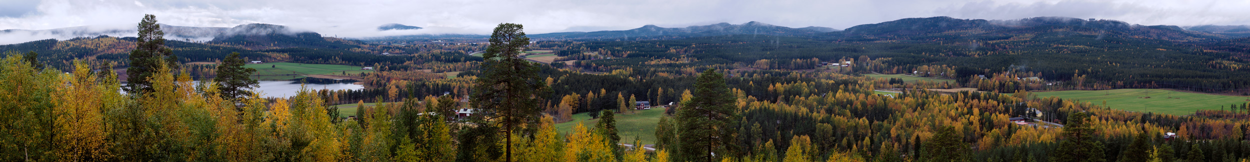Panorama med höst i Älvsbyn